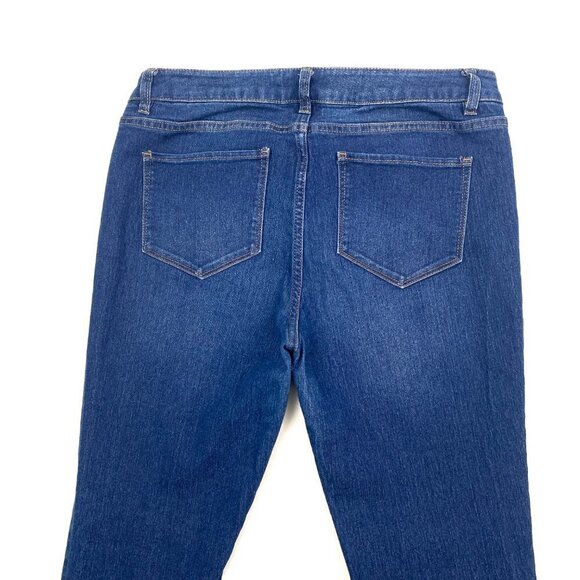 New York & Company Bootcut Women's size 8 Dark Wash Blue Denim Jeans - Picture 2 of 4